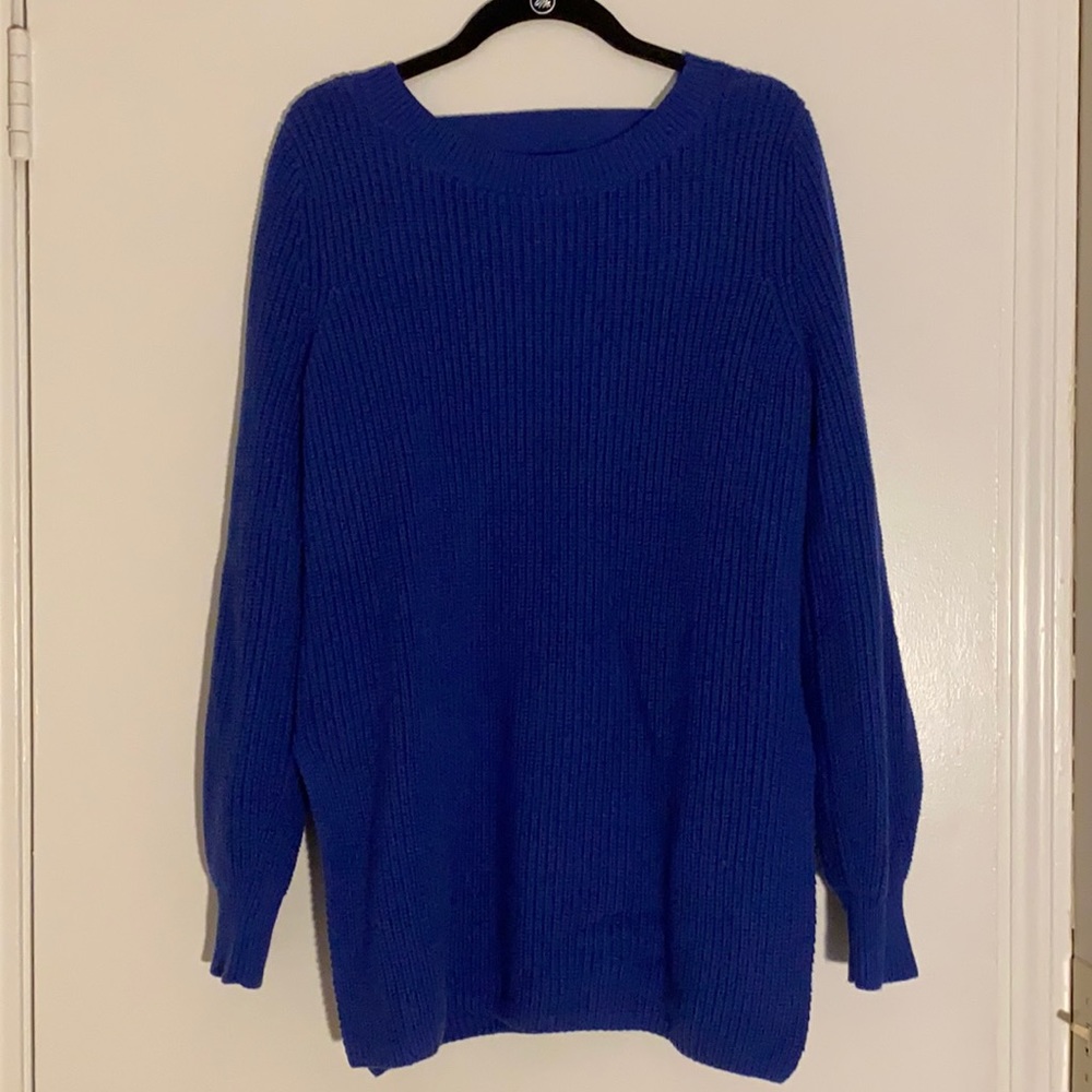 The Loft blue medium knit sweater